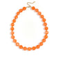 Kralenketting met goude kraaltjes 13.5mm