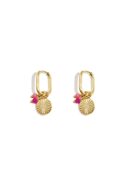 Stylish Pink & Purple Drop Earrings for Spring