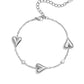 Elegant Heart Charm Bracelet for Women, All Fit