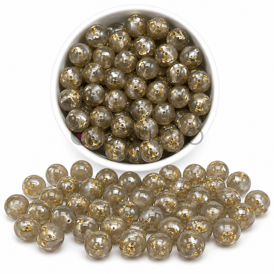 Aurora Kralen Smoky Quartz 16mm