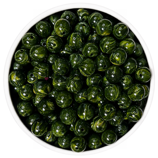 Crystal Marble Kraal 16mm – Forest Green